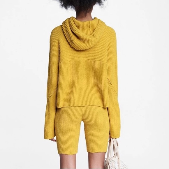 Rag & Bone sunny rib cotton crop hoodie knit - Picture 5 of 5